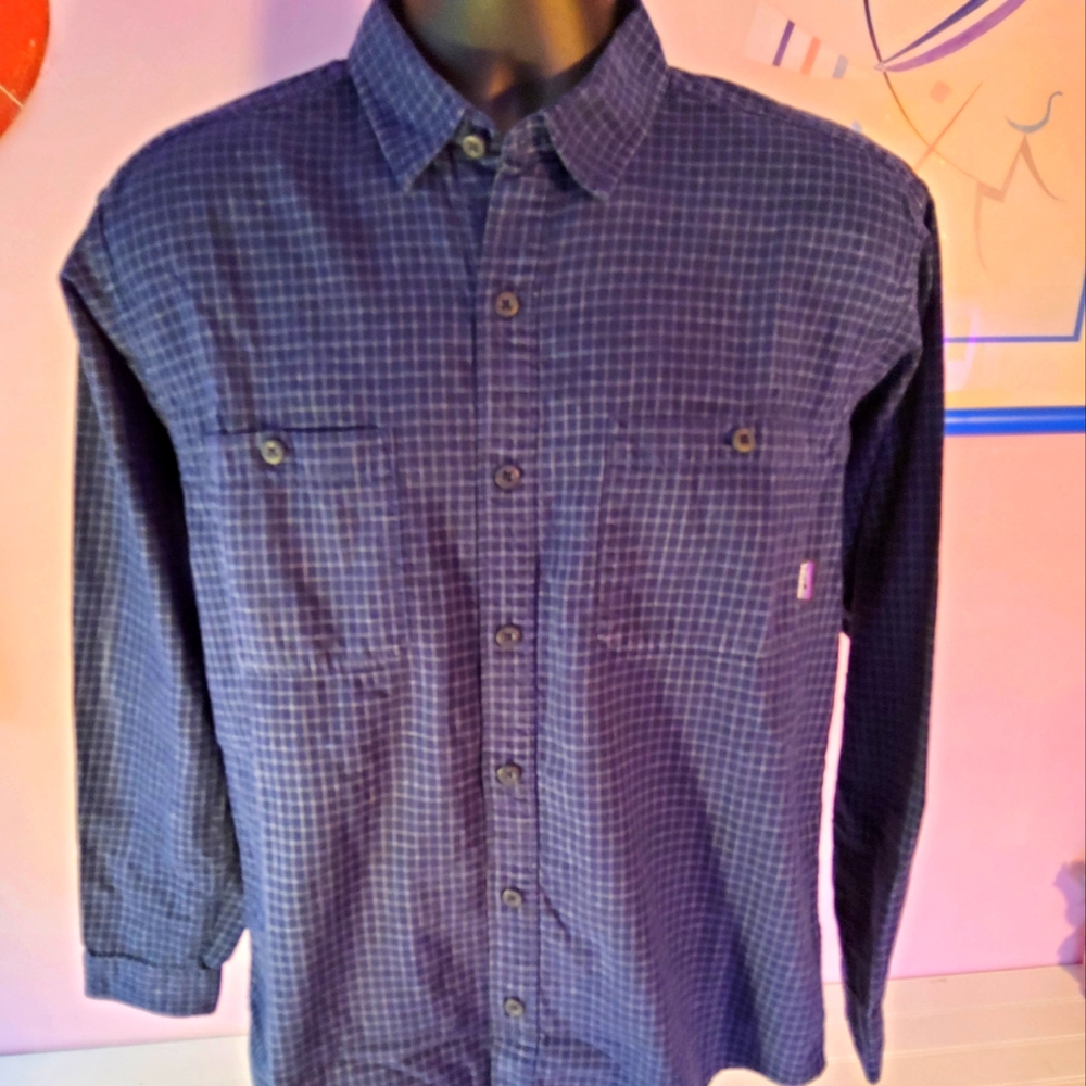 Patagonia, Navy Button Down, Small